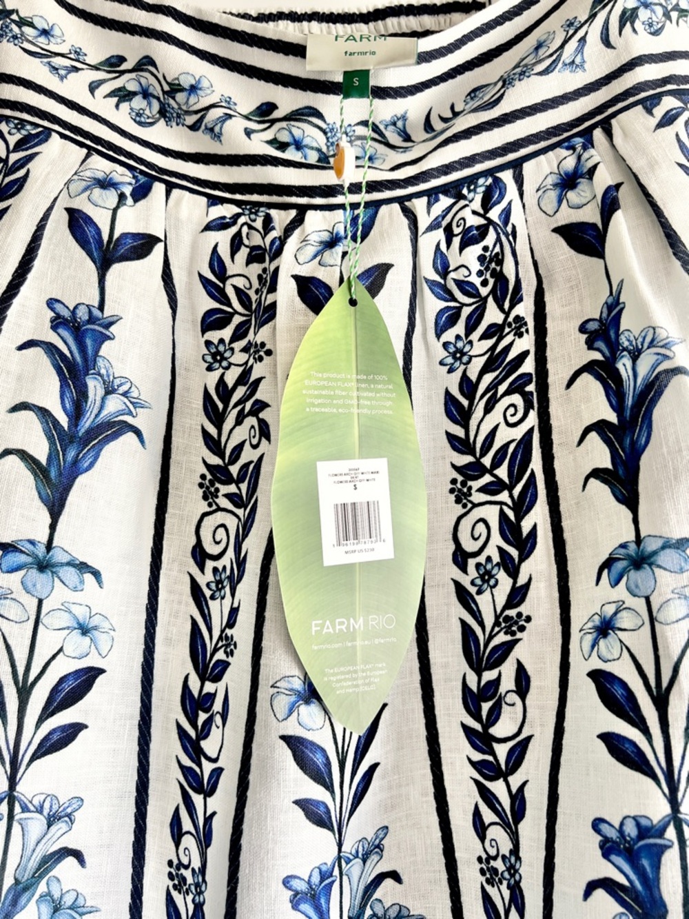 FARM Rio Off-White Flowers Arch Maxi Skirt Size Small NWT - Picture 5 of 11